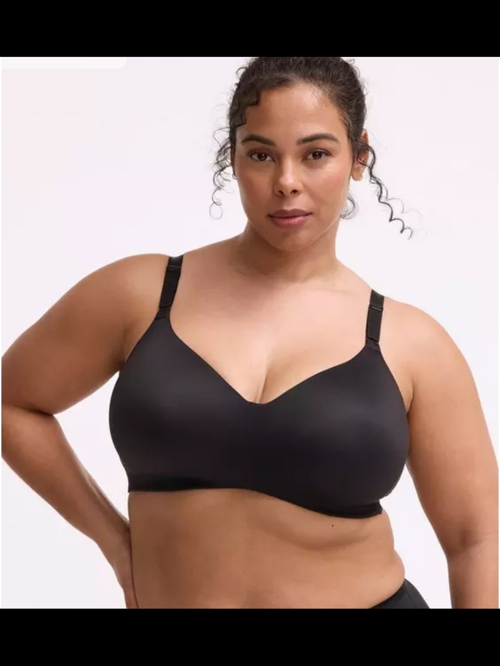 torrid Smooth Wireless Black T-Shirt Bra